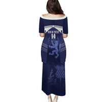 Scotland Football Custom Family Matching Puletasi and Hawaiian Shirt 2026 Come On Scottish Dragon Thistle - Wonder Print Shop
