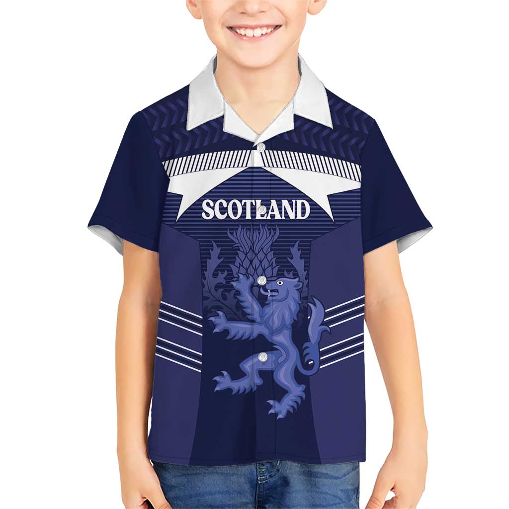 Scotland Football Custom Family Matching Puletasi and Hawaiian Shirt 2026 Come On Scottish Dragon Thistle - Wonder Print Shop