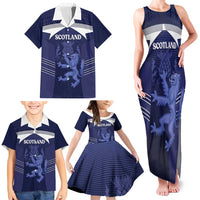 Scotland Football Custom Family Matching Tank Maxi Dress and Hawaiian Shirt 2026 Come On Scottish Dragon Thistle - Wonder Print Shop