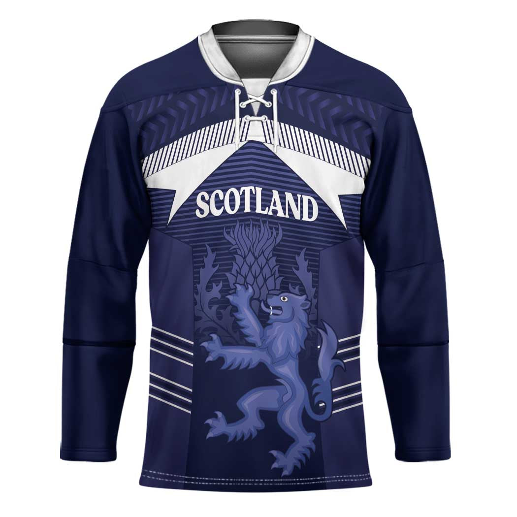 Scotland Football Custom Hockey Jersey 2026 Come On Scottish Dragon Thistle - Wonder Print Shop