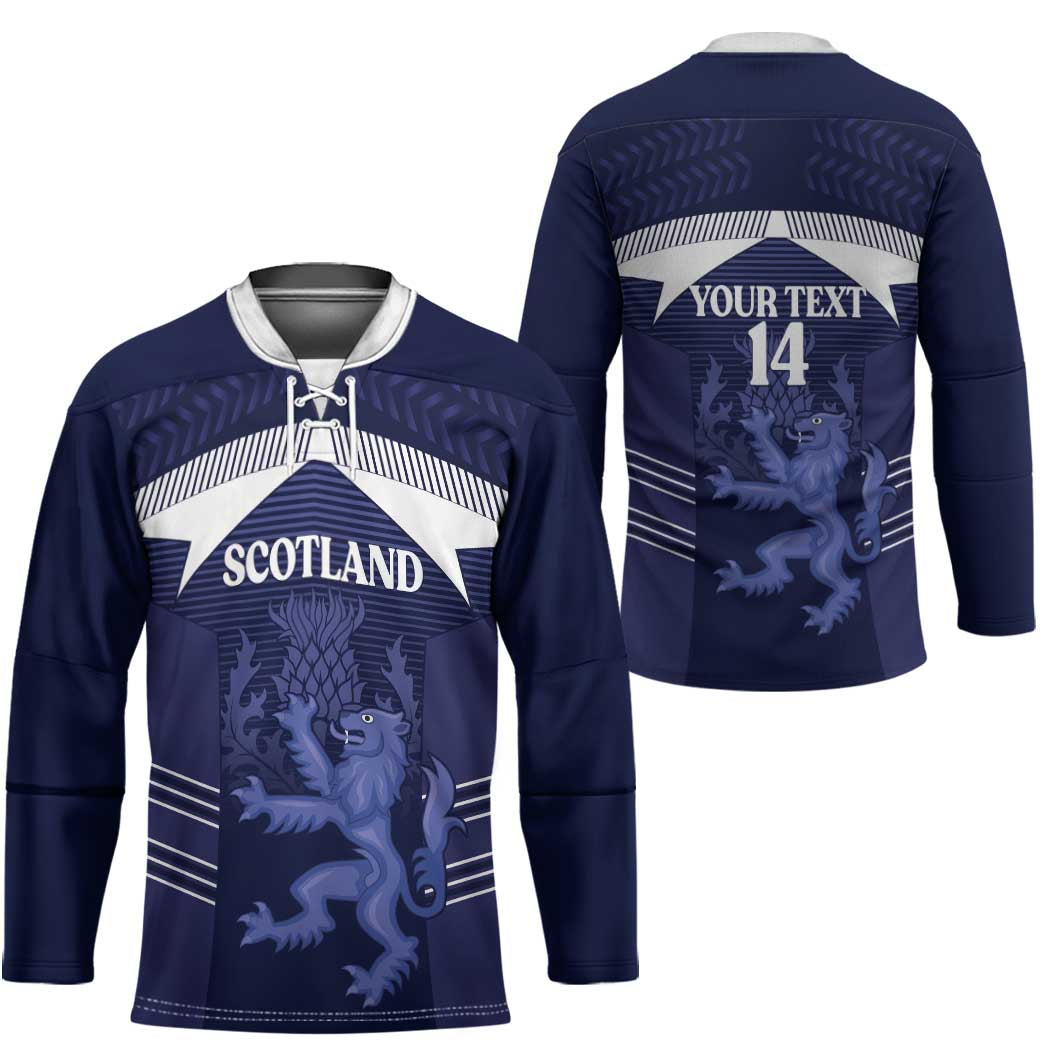 Scotland Football Custom Hockey Jersey 2026 Come On Scottish Dragon Thistle - Wonder Print Shop