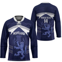 Scotland Football Custom Hockey Jersey 2026 Come On Scottish Dragon Thistle - Wonder Print Shop