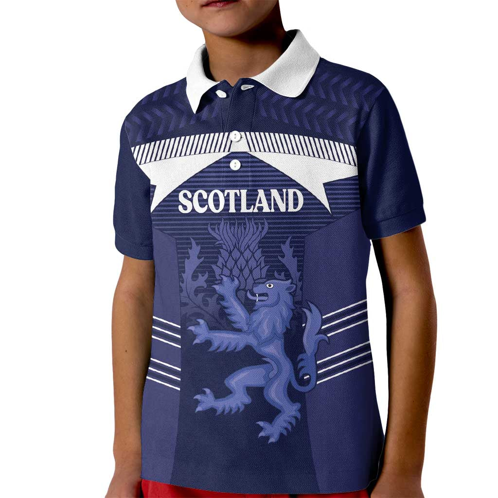 Scotland Football Custom Kid Polo Shirt 2026 Come On Scottish Dragon Thistle - Wonder Print Shop