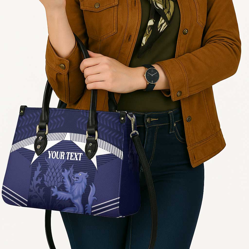 Scotland Football Custom Leather Bag 2026 Come On Scottish Dragon Thistle - Wonder Print Shop