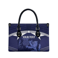 Scotland Football Custom Leather Bag 2026 Come On Scottish Dragon Thistle - Wonder Print Shop