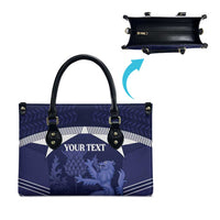 Scotland Football Custom Leather Bag 2026 Come On Scottish Dragon Thistle - Wonder Print Shop