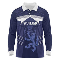 Scotland Football Custom Long Sleeve Polo Shirt 2026 Come On Scottish Dragon Thistle - Wonder Print Shop
