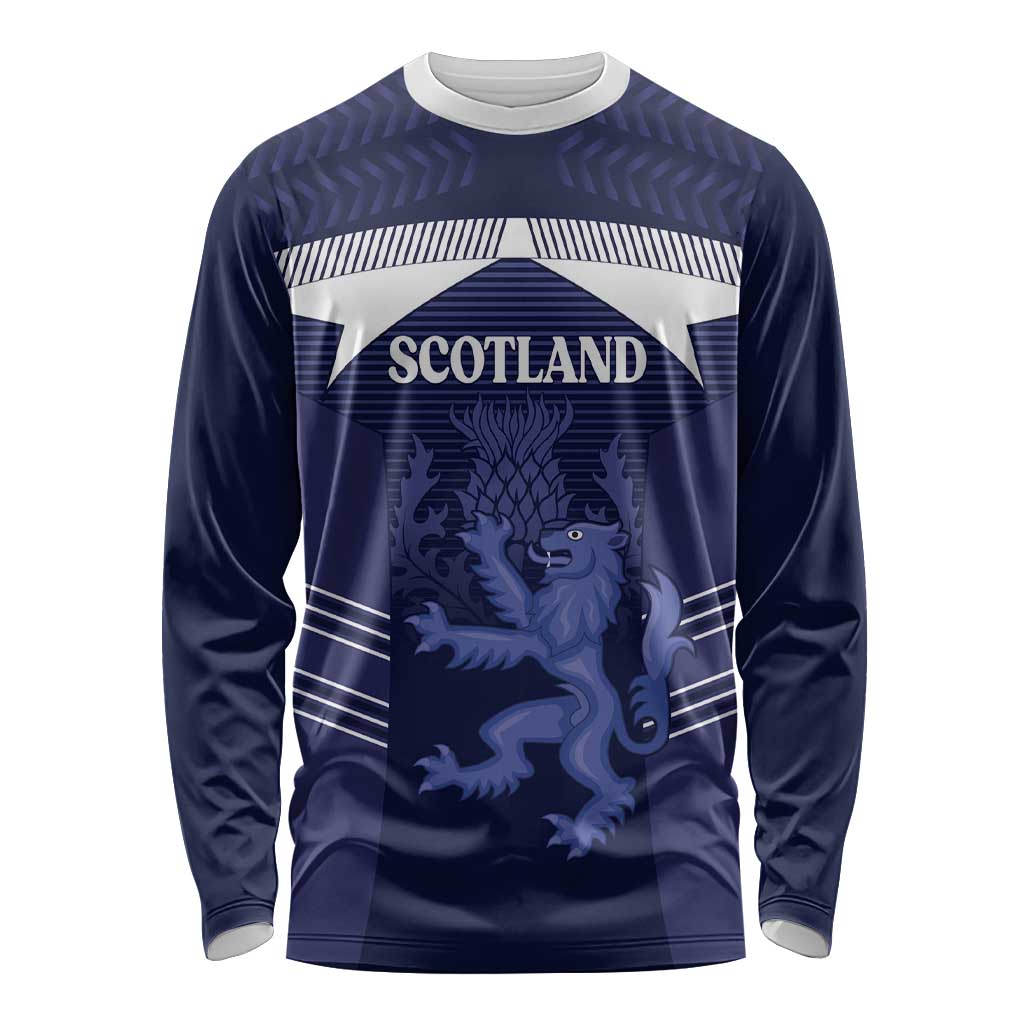 Scotland Football Custom Long Sleeve Shirt 2026 Come On Scottish Dragon Thistle - Wonder Print Shop
