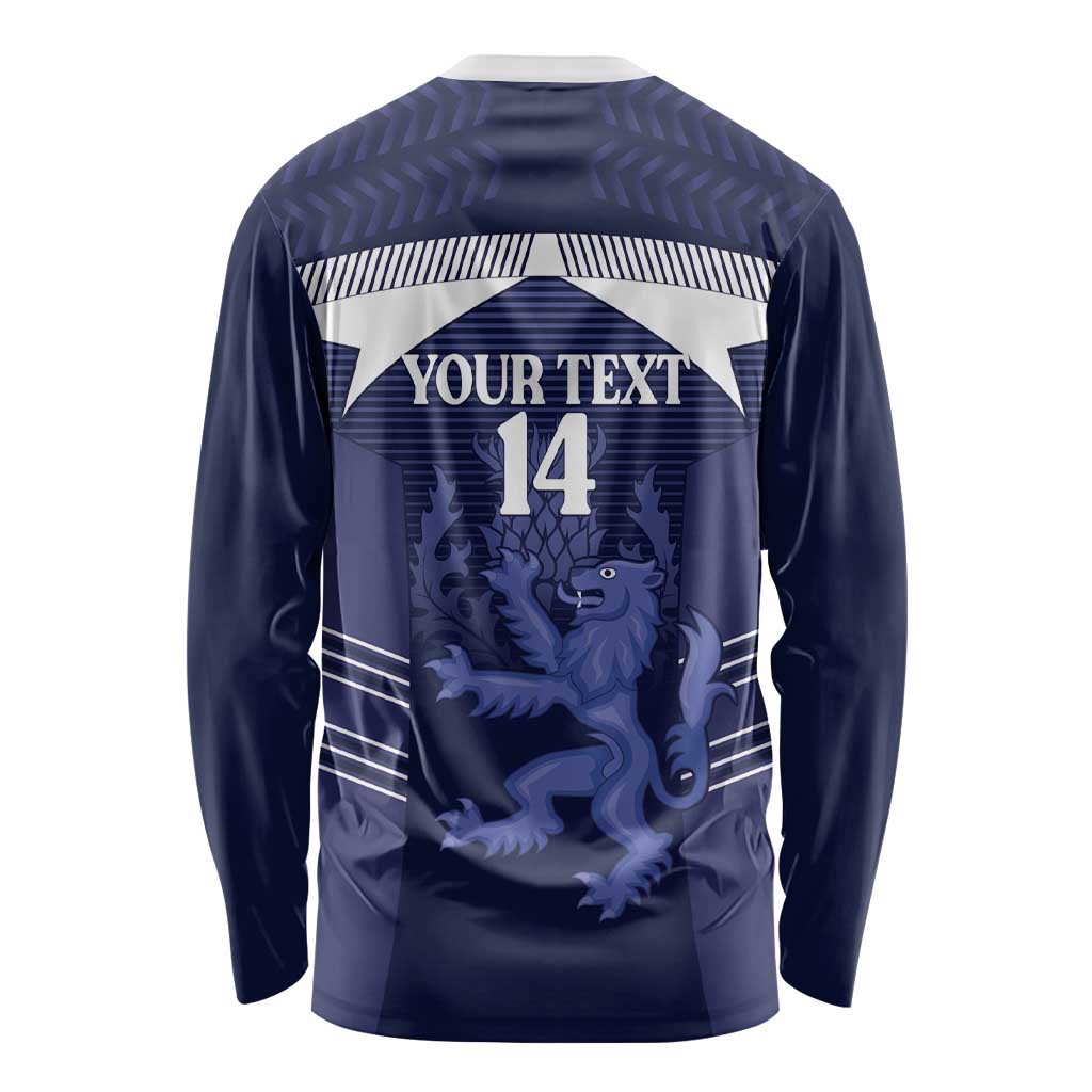 Scotland Football Custom Long Sleeve Shirt 2026 Come On Scottish Dragon Thistle - Wonder Print Shop