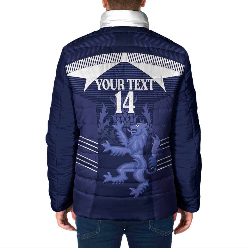 Scotland Football Custom Padded Jacket 2026 Come On Scottish Dragon Thistle - Wonder Print Shop