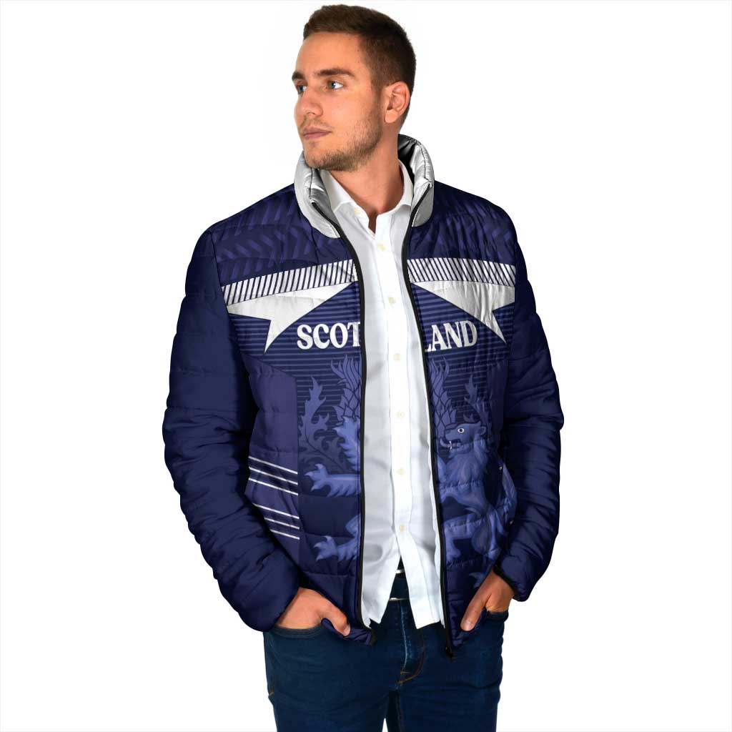 Scotland Football Custom Padded Jacket 2026 Come On Scottish Dragon Thistle - Wonder Print Shop