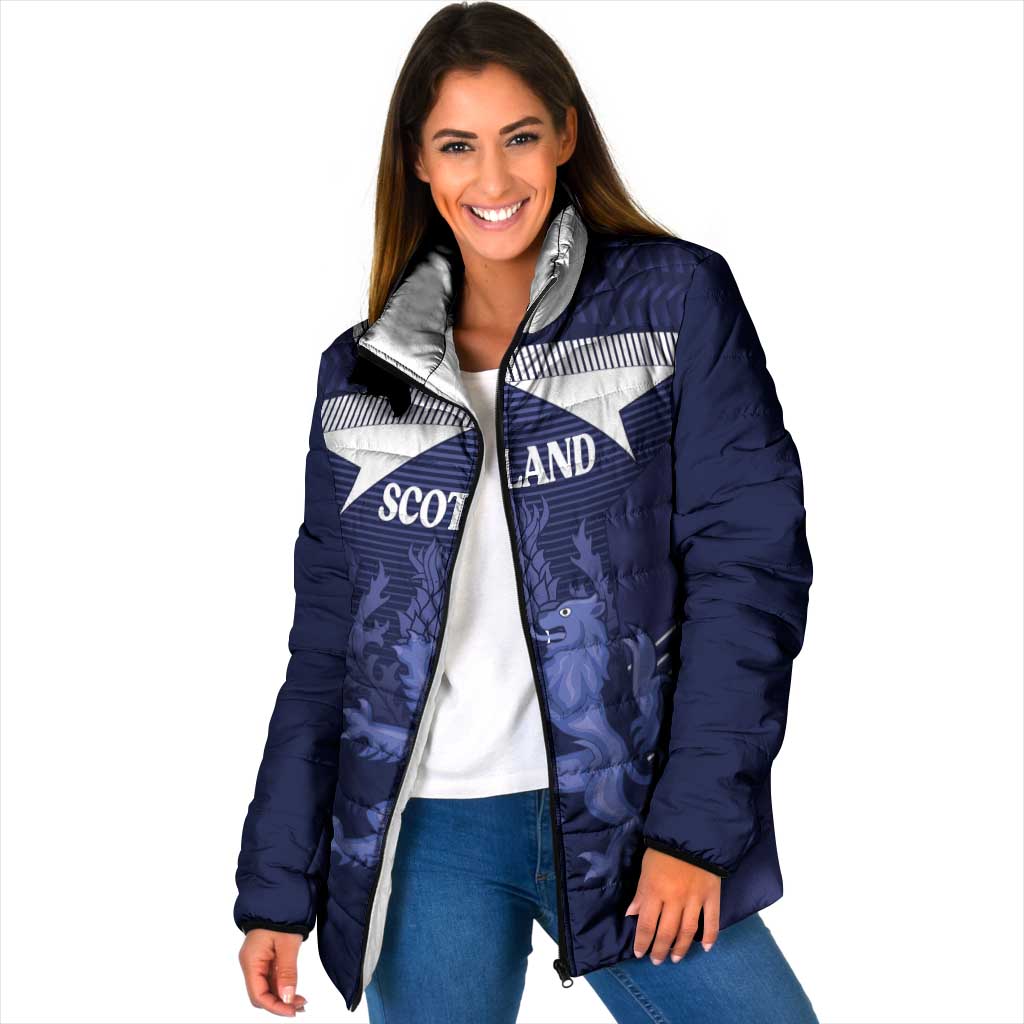 Scotland Football Custom Padded Jacket 2026 Come On Scottish Dragon Thistle - Wonder Print Shop