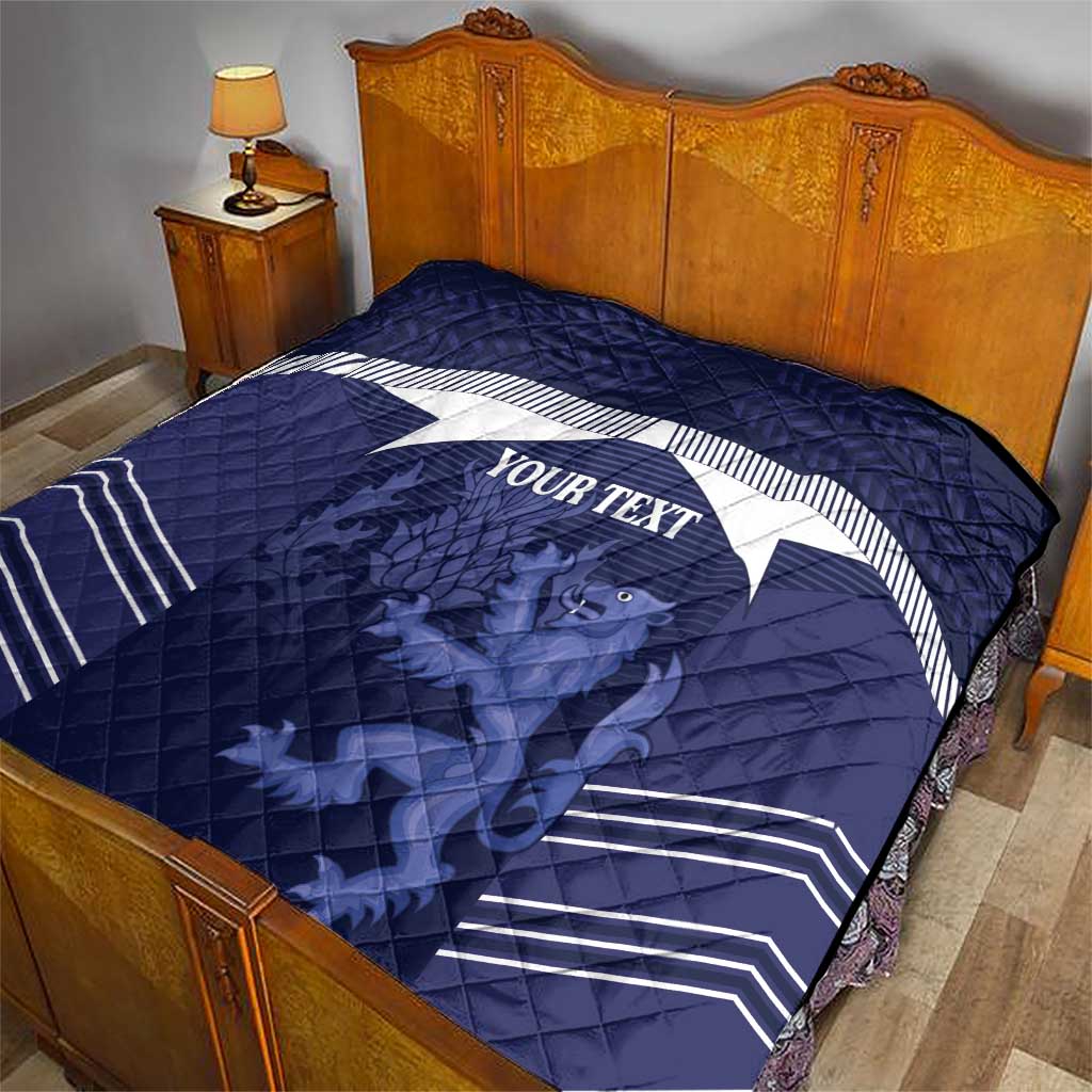 Scotland Football Custom Quilt 2026 Come On Scottish Dragon Thistle - Wonder Print Shop