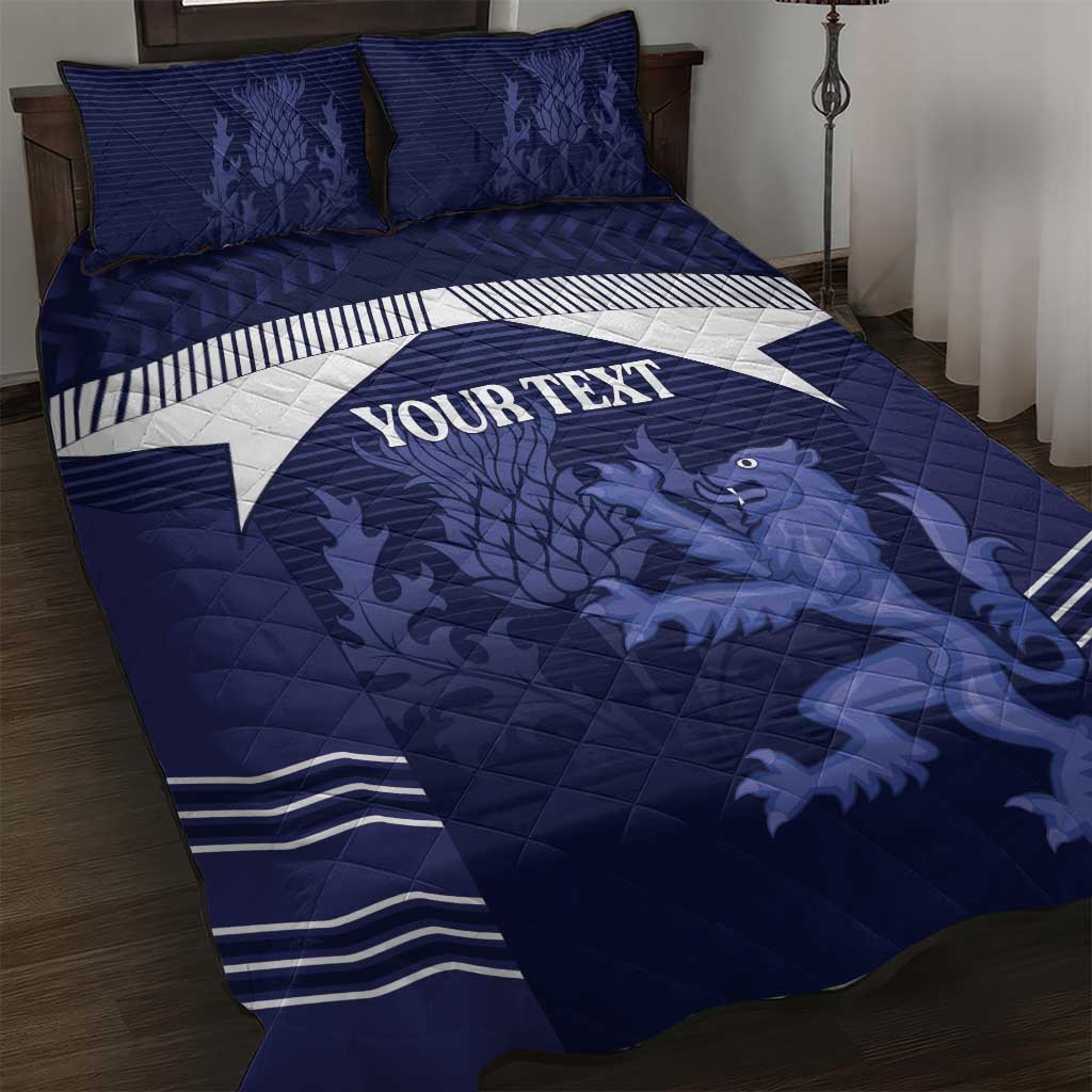 Scotland Football Custom Quilt Bed Set 2026 Come On Scottish Dragon Thistle - Wonder Print Shop