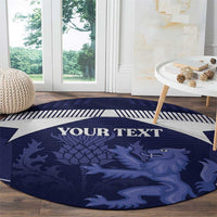 Scotland Football Custom Round Carpet 2026 Come On Scottish Dragon Thistle - Wonder Print Shop