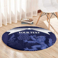Scotland Football Custom Round Carpet 2026 Come On Scottish Dragon Thistle - Wonder Print Shop
