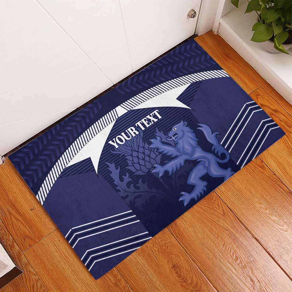Scotland Football Custom Rubber Doormat 2026 Come On Scottish Dragon Thistle - Wonder Print Shop