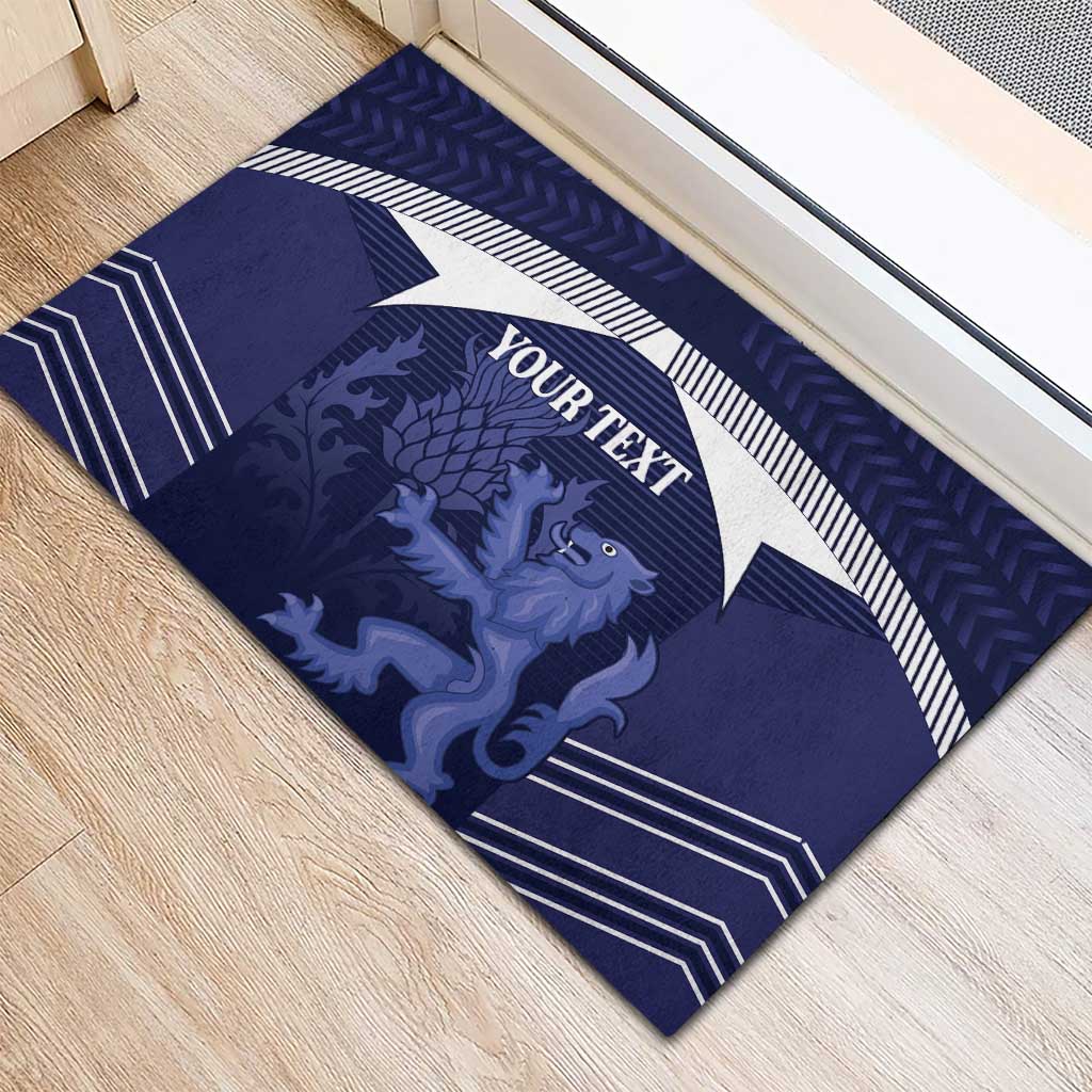 Scotland Football Custom Rubber Doormat 2026 Come On Scottish Dragon Thistle - Wonder Print Shop