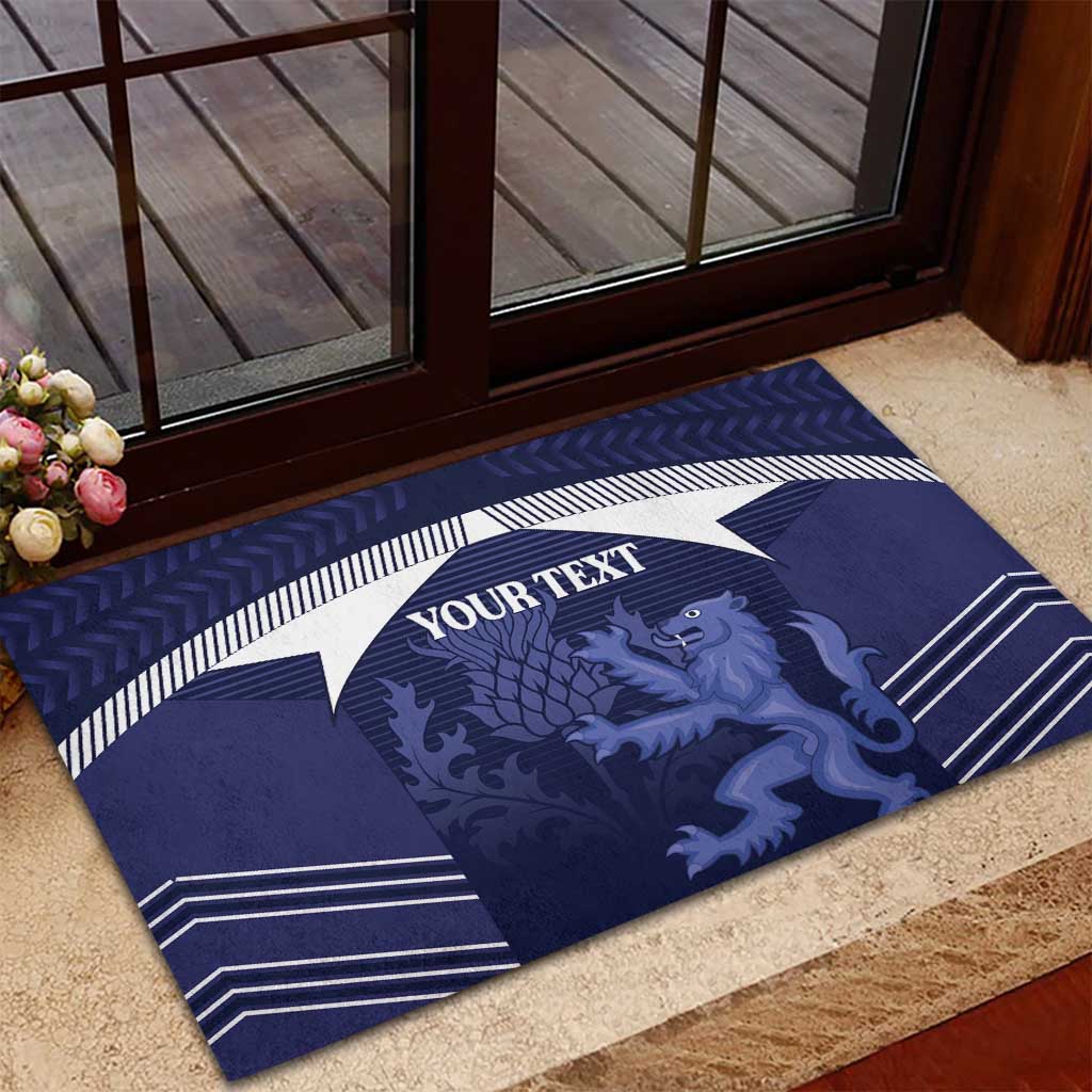 Scotland Football Custom Rubber Doormat 2026 Come On Scottish Dragon Thistle - Wonder Print Shop