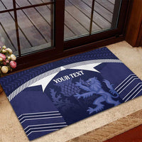 Scotland Football Custom Rubber Doormat 2026 Come On Scottish Dragon Thistle - Wonder Print Shop