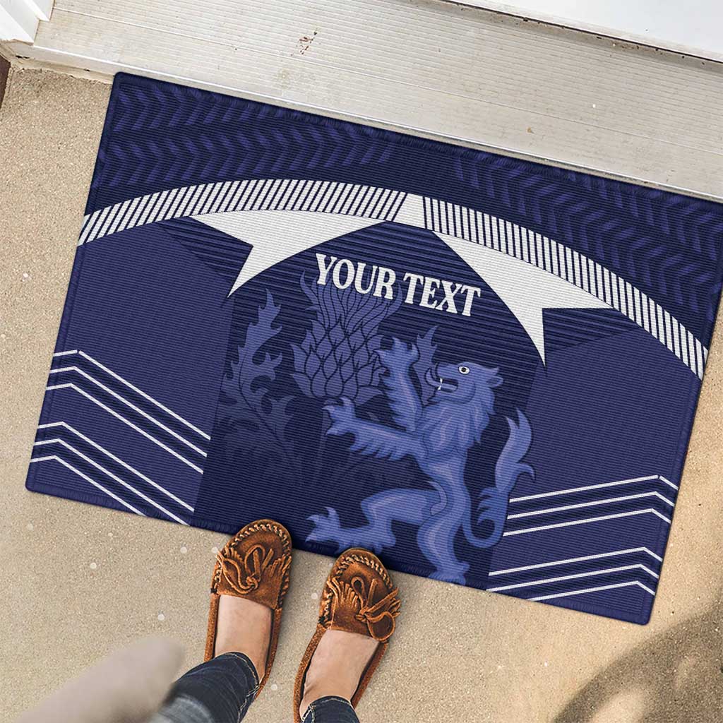 Scotland Football Custom Rubber Doormat 2026 Come On Scottish Dragon Thistle - Wonder Print Shop