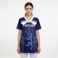 Scotland Football Custom Scrub Top 2026 Come On Scottish Dragon Thistle - Wonder Print Shop