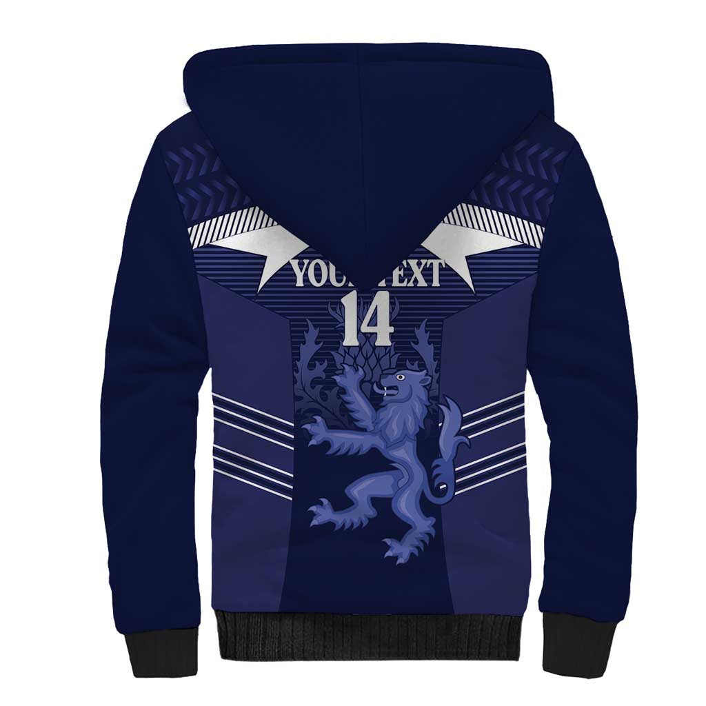 Scotland Football Custom Sherpa Hoodie 2026 Come On Scottish Dragon Thistle - Wonder Print Shop