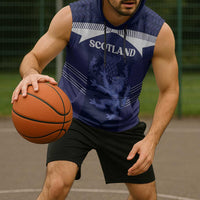 Scotland Football Custom Sleeveless Hoodie 2026 Come On Scottish Dragon Thistle - Wonder Print Shop