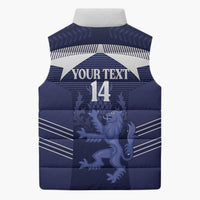 Scotland Football Custom Sleeveless Puffer Jacket 2026 Come On Scottish Dragon Thistle - Wonder Print Shop