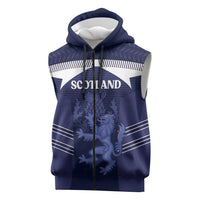 Scotland Football Custom Sleeveless Zip Hoodie 2026 Come On Scottish Dragon Thistle - Wonder Print Shop