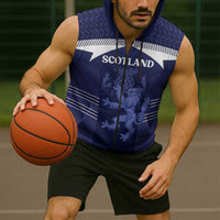 Scotland Football Custom Sleeveless Zip Hoodie 2026 Come On Scottish Dragon Thistle - Wonder Print Shop