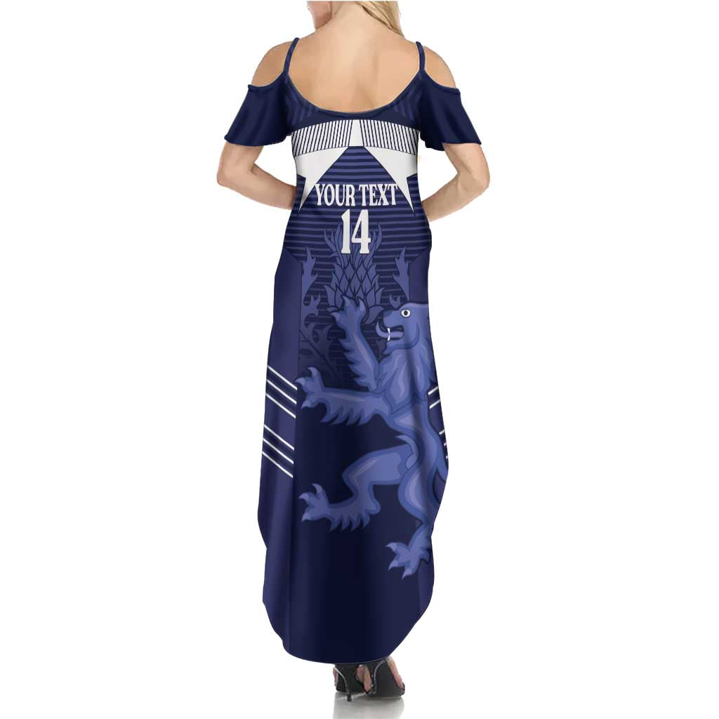 Scotland Football Custom Summer Maxi Dress 2026 Come On Scottish Dragon Thistle - Wonder Print Shop