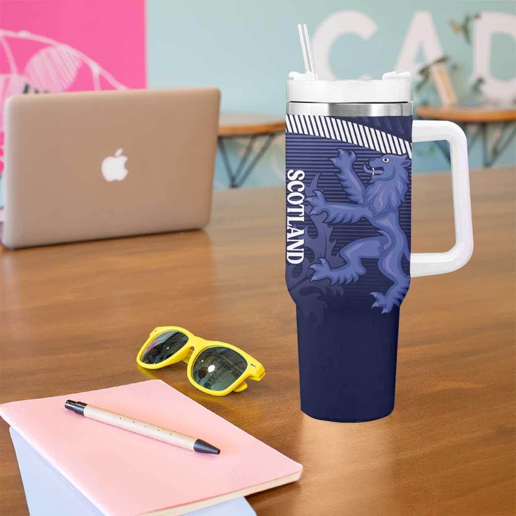 Scotland Football Custom Tumbler With Handle 2026 Come On Scottish Dragon Thistle - Wonder Print Shop