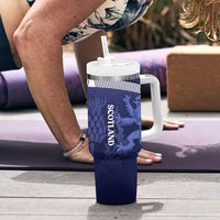 Scotland Football Custom Tumbler With Handle 2026 Come On Scottish Dragon Thistle - Wonder Print Shop