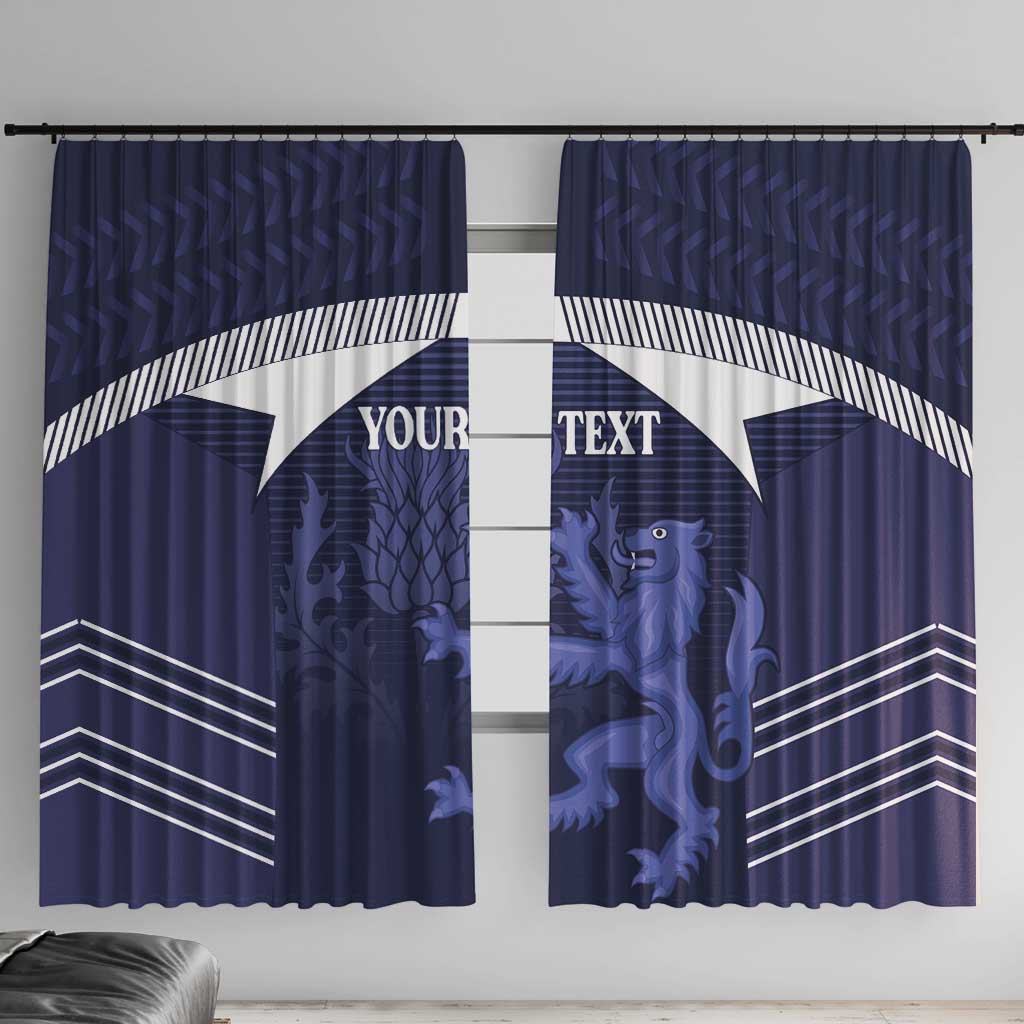 Scotland Football Custom Window Curtain 2026 Come On Scottish Dragon Thistle - Wonder Print Shop