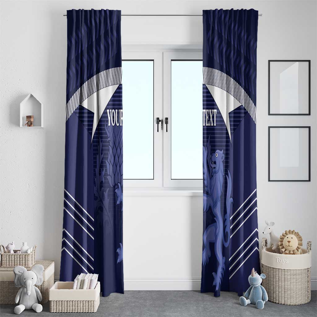 Scotland Football Custom Window Curtain 2026 Come On Scottish Dragon Thistle - Wonder Print Shop