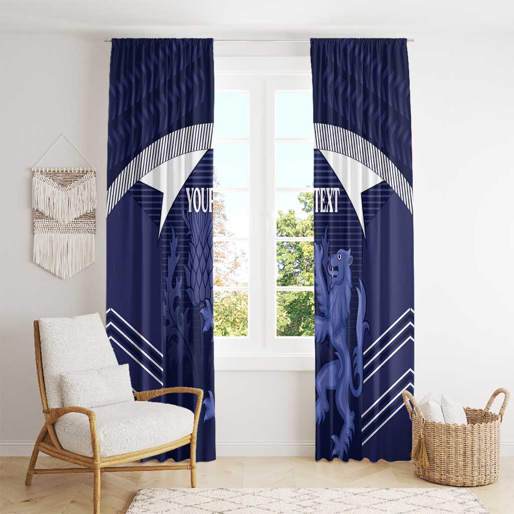 Scotland Football Custom Window Curtain 2026 Come On Scottish Dragon Thistle - Wonder Print Shop