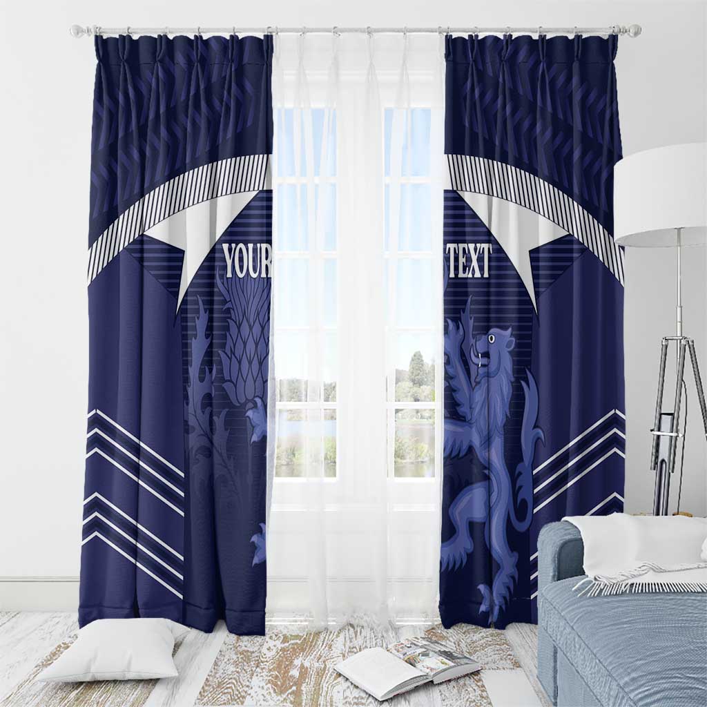 Scotland Football Custom Window Curtain 2026 Come On Scottish Dragon Thistle - Wonder Print Shop