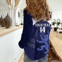 Scotland Football Custom Women Casual Shirt 2026 Come On Scottish Dragon Thistle - Wonder Print Shop