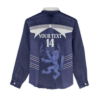 Scotland Football Custom Women Casual Shirt 2026 Come On Scottish Dragon Thistle - Wonder Print Shop