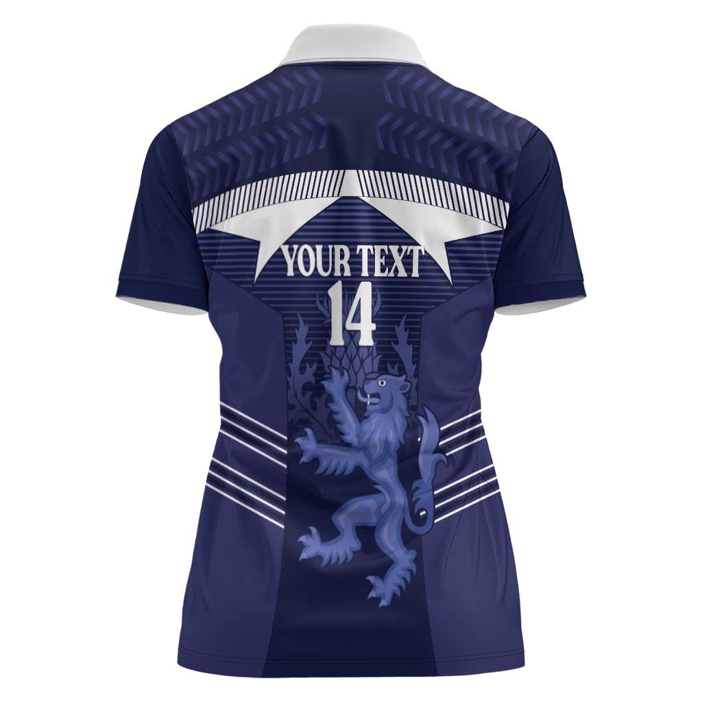 Scotland Football Custom Women Polo Shirt 2026 Come On Scottish Dragon Thistle - Wonder Print Shop