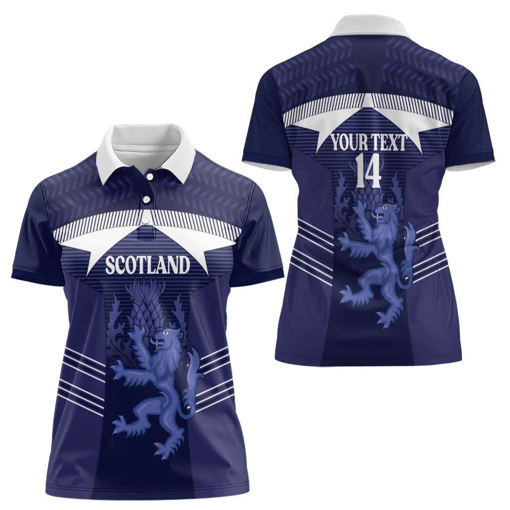 Scotland Football Custom Women Polo Shirt 2026 Come On Scottish Dragon Thistle - Wonder Print Shop