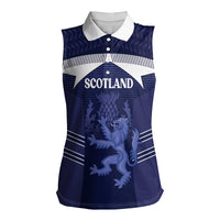 Scotland Football Custom Women Sleeveless Polo Shirt 2026 Come On Scottish Dragon Thistle - Wonder Print Shop