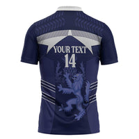 Scotland Football Custom Zipper Polo Shirt 2026 Come On Scottish Dragon Thistle - Wonder Print Shop