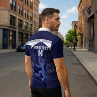 Scotland Football Custom Zipper Polo Shirt 2026 Come On Scottish Dragon Thistle - Wonder Print Shop