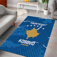 Custom Kosovo Football Area Rug Come On Dardanet