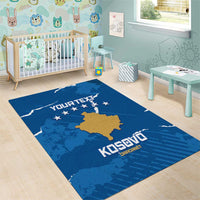 Custom Kosovo Football Area Rug Come On Dardanet