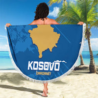 Custom Kosovo Football Beach Blanket Come On Dardanet