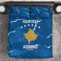 Custom Kosovo Football Bedding Set Come On Dardanet