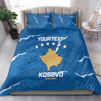 Custom Kosovo Football Bedding Set Come On Dardanet